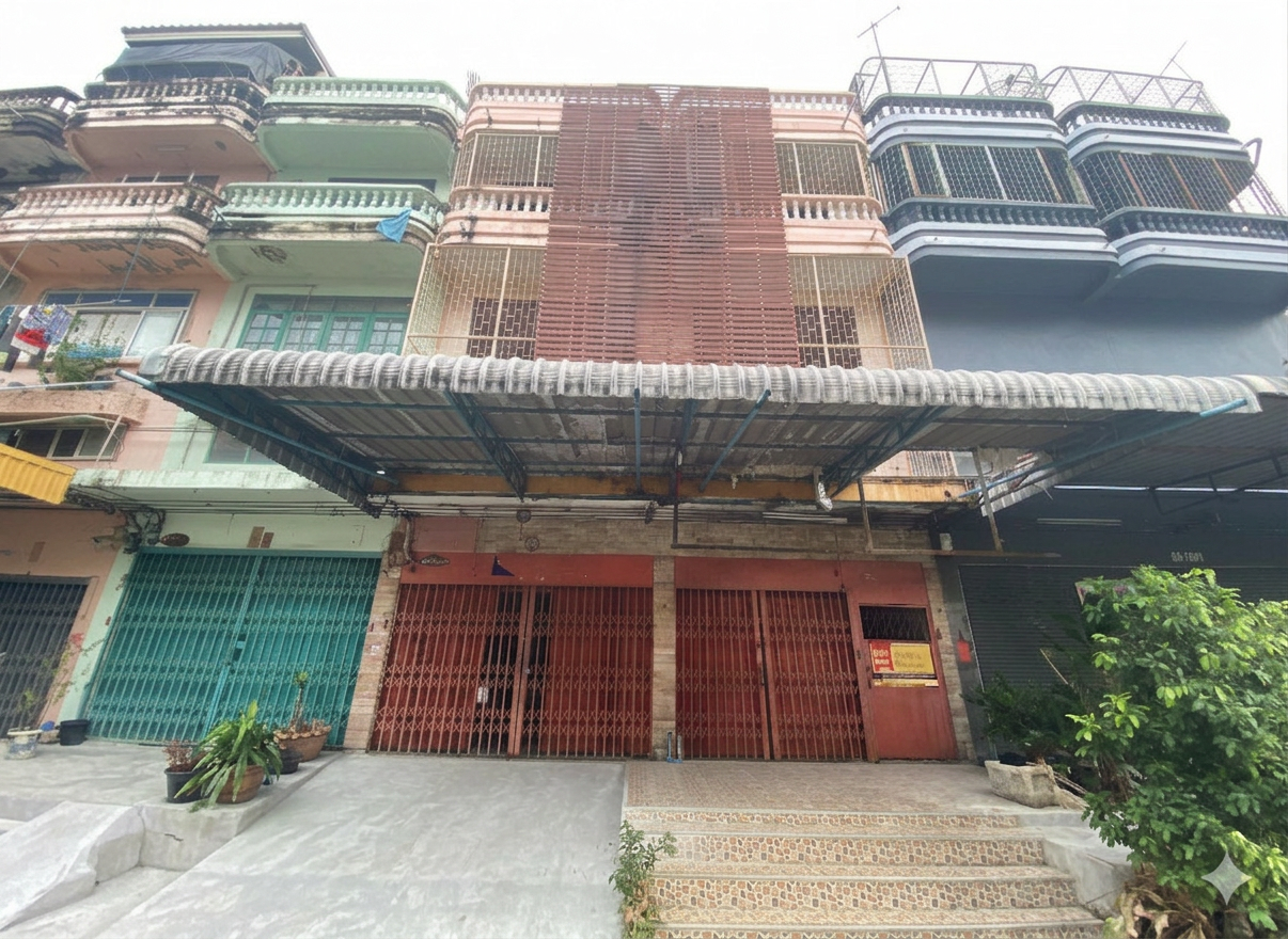 อาคารพาณิชย์ 3.5 ชั้น (พร้อมชั้นลอย) 2 คูหาติดกัน