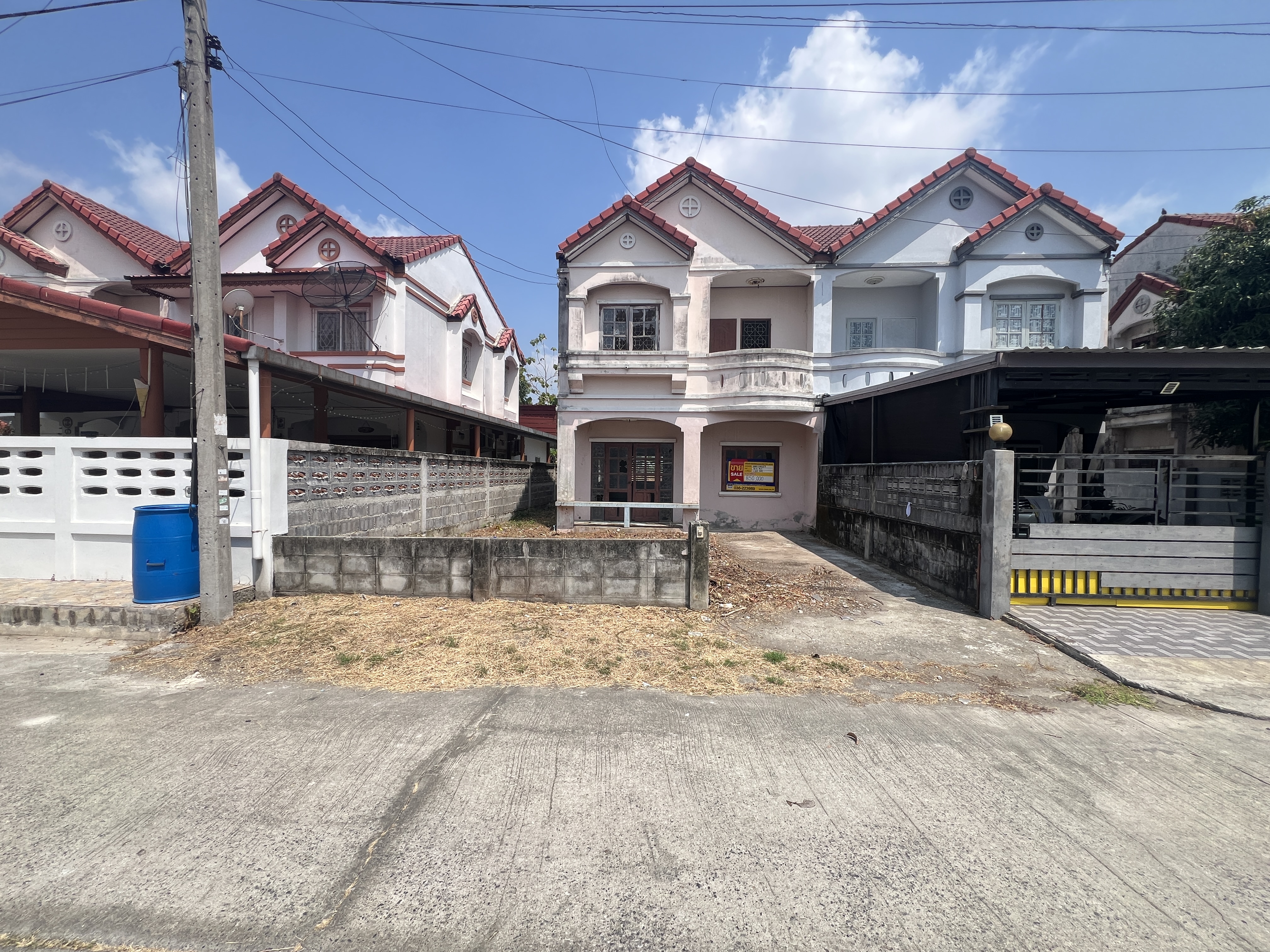 บ้านแฝด 2 ชั้น บ้านสวนแสนสุข องครักษ์