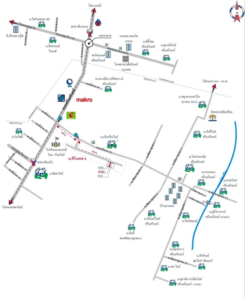 ทาวน์เฮาส์ บางแก้ว บางพลี สมุทรปราการ