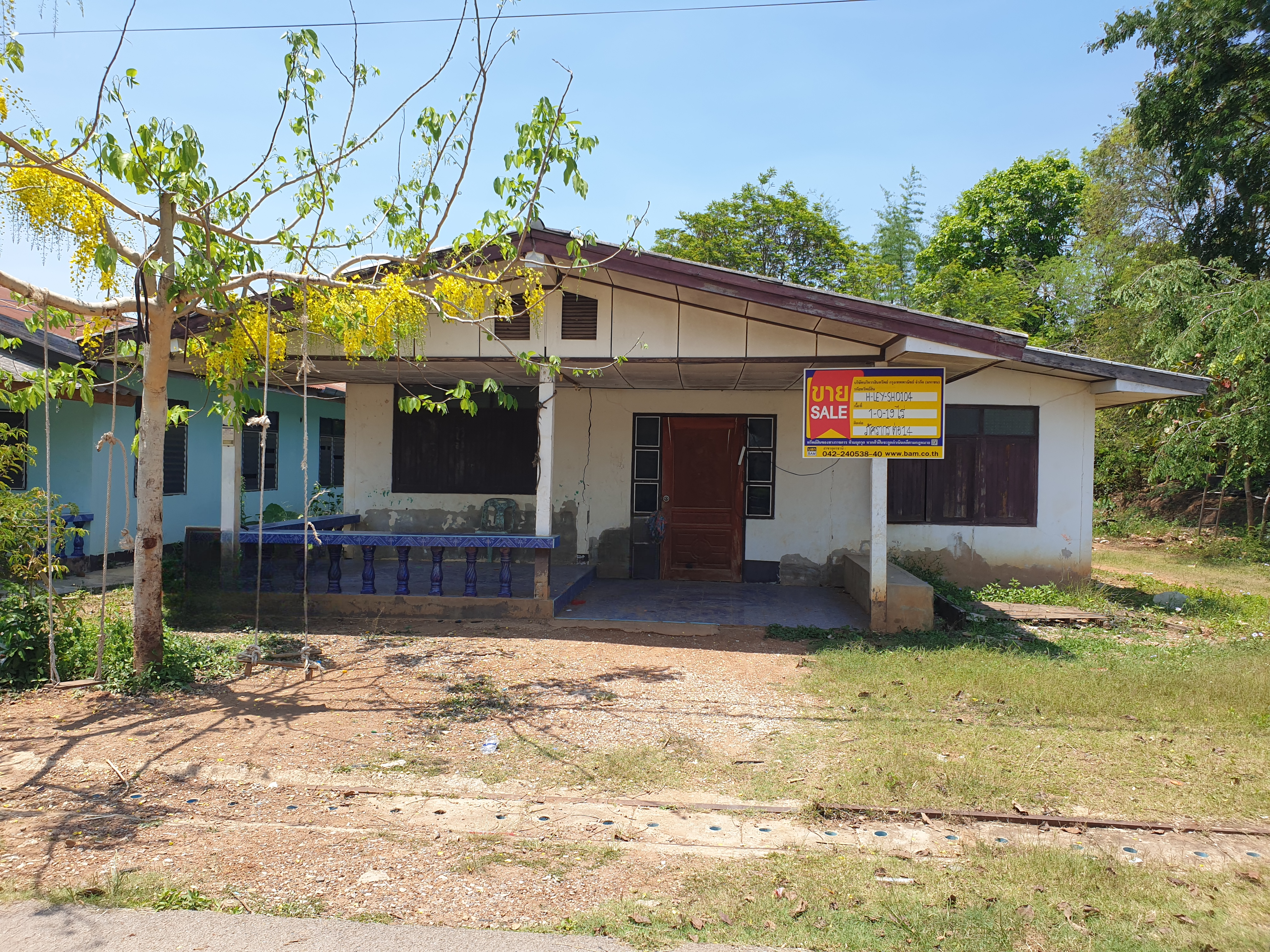 บ้านเดี่ยว บ้านโนนกกจาน บ้านใหม่ ที่นอนหลับอยู่สบายใจ พร้อมเข้าอยู่ ใกล้เมือง